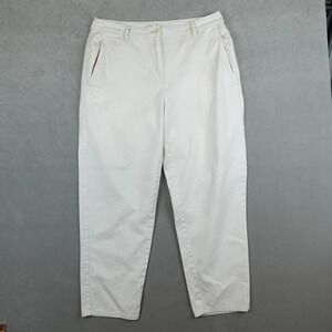 Eileen Fisher Pants Women 8 Straight Dark Organic Cotton Hemp 32x25
